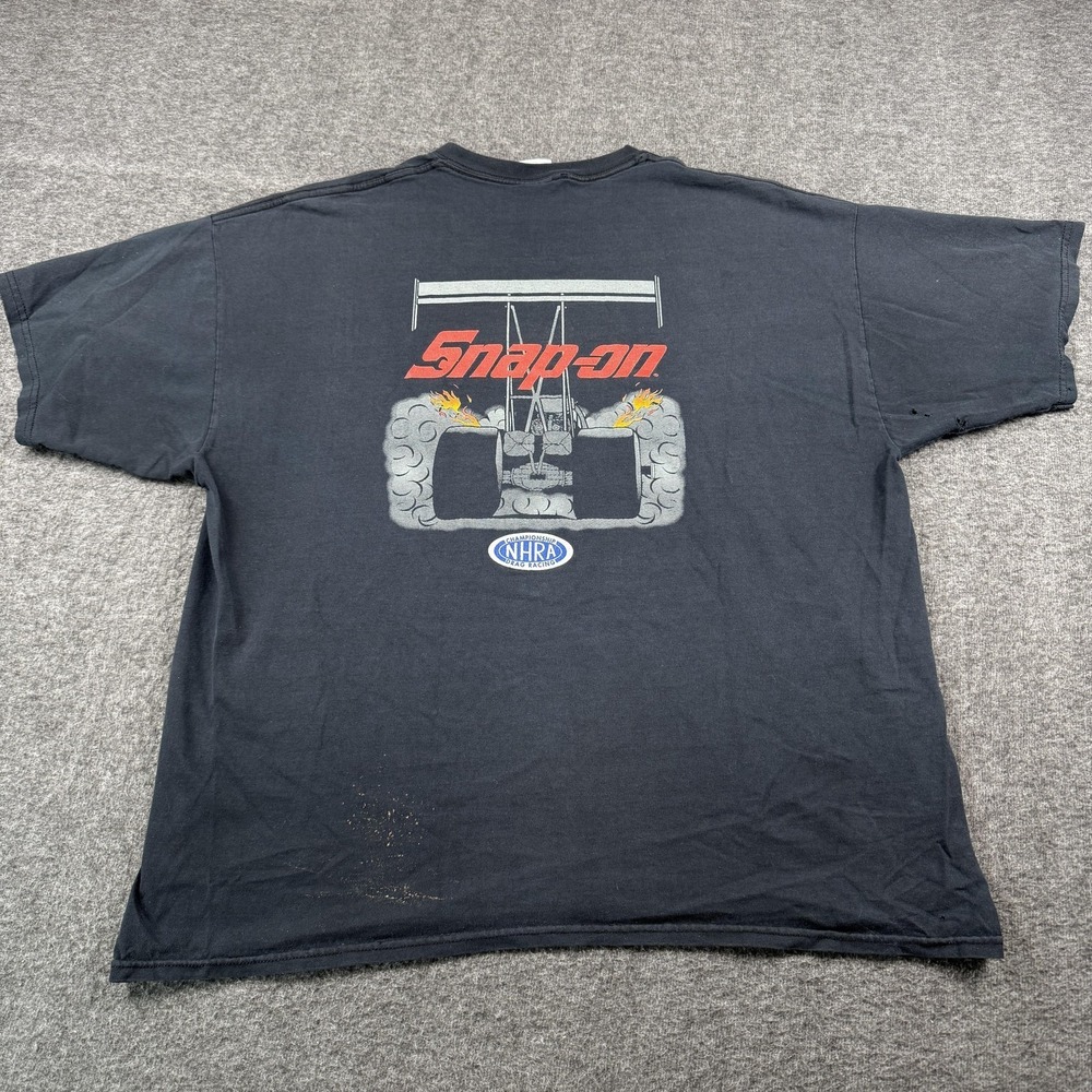 Snap on Nitro Racing Shirt Mens 2XL Black NHRA Drag Racing Trashed Distressed - Picture 12 of 15